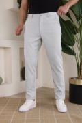 Erkek Casual Slim Fit Cord Desenli Kumaş Pantolon resmi
